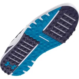 Under Armour Herren Drive Fade Spikeless Golfschuh, (101) White/Capri/Midnight Navy, 46 EU - 46 EU