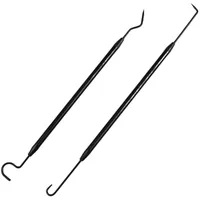 Birzman O-Ring Haken Set Picker, Dämpferpumpe, schwarz/silber, 2 Stück