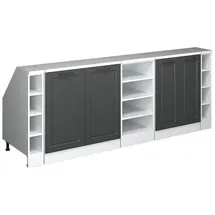 Vicco Sideboard 60 x 83,8 cm Anthrazit Landhaus / Weiß