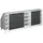 Vicco Sideboard 60 x 83,8 cm Anthrazit Landhaus / Weiß