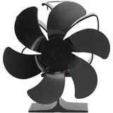 6-blatt-ofenventilator, Freistehend, Hohe Hitzebeständigkeit Beim Anlauf Und Energieeffizient, Wärmebetrieben, Für 152 Mm Durchmesser, Schwarz
