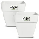 Gardebruk Blumentopf 2er-Set Weiß 30x29x29cm 15,1L