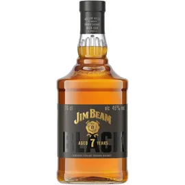 Jim Beam Black, 7 Jahre gereift, Kentucky Straight Bourbon Whiskey, Karamell, Vanille und warme Eichenaromen, 45 Vol, 700ml