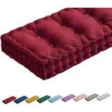 Fluweel-Tuinkussen - 10cm Dikke Vulling - 150x50cm - Rood - Rot