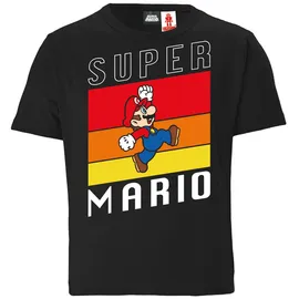 LOGOSHIRT T-Shirt "Super Mario", Mädchen, Gr. 92, schwarz, 100% Baumwolle, bedruckt, normal, Rundhals, Shirts T-Shirt, mit lizenziertem Design