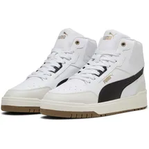 Puma Shuffle Downtown Mid Herren Weite E Weiß/Schwarz/Vapor Gray 44,5