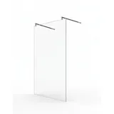 Glaszentrum Hagen 58x200cm Freistehende Dusche 2x Rundhalter