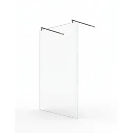 Glaszentrum Hagen 58x200cm Freistehende Dusche 2x Rundhalter