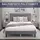 Homestyle4u Polsterbett 120 x 200 cm Grau