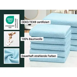 ZOLLNER Handtuchset 10-tlg. blau
