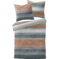 Traumschlaf Elverum Gestreift Blau 200 x 220 cm + 2 x 80 x 80 cm