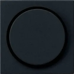 Gira System 55 Drehknopf, Schalter/Dimmer, schwarz, matt, 0650005