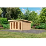Karibu Rabensee 3 4,06 x 3,93 m Beige