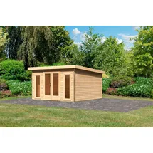Karibu Rabensee 3 4,06 x 3,93 m Beige