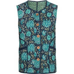 Baumwoll-Weste, Druck blau, 48