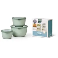 Mepal Cirqula rund grün 11,5 cm 0,5 l 3-teiliges Set