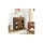VASAGLE Sideboard 70 x 80 x 30 cm Braun/Schwarz