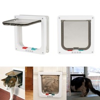 Smandy Katzenklappe Haustierklappe Abschließbare Klapptür Tunnel Hundetür Katzentür Haustüre für Katzen und kleine Hunde