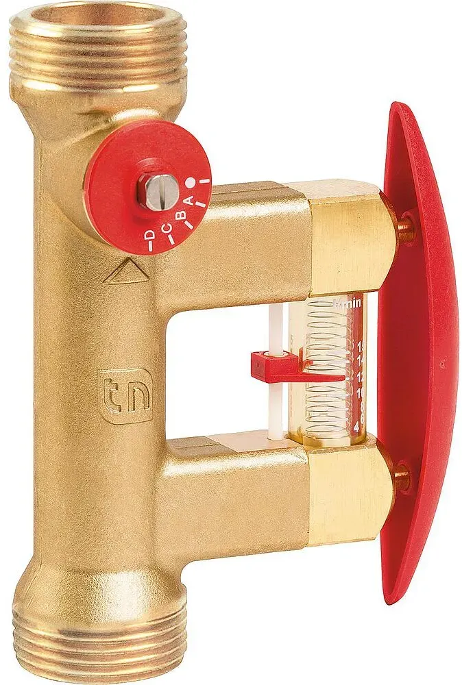 Abgleichventil Tacosetter Bypass 100 für 20 bis 70 l/min mit Kvs 17,0, DN 32 AG 1 1/2'' x 1 1/2''