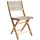 Beliani Gartenstuhl 2er Set 42 x 42 x 84 cm beige klappbar