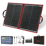 Solarpanel 100W Monokristallin faltbar Tragbar mit USB Laderegler 2 USB Ansch...
