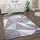 Paco Home Teppich Wohnzimmer Kurzflor Vintage Abstrakt Modern Geometrisch Rautenmuster 160x220 cm, Grau