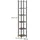 Vicco Eckregal 30 x 30 x 163,5 cm Goldkraft Eiche/Anthrazit