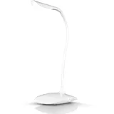 Brandson Schreibtischlampe, warmweiß, LED Stromsparend, 3 Helligkeitsstufen, Batteriebetrieb, Lampe weiß