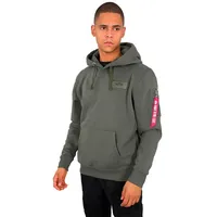 Alpha Industries Back Print Hoody dark olive,