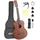 Vevor Konzertgitarre, 900 mm, Klassikgitarren-Starterset für Anfänger, mit Nylonsaiten, Gigbag, Gurt, Stimmgerät, zusätzlichen Saiten, Plektren, Kapodaster, Sapeli & Palisander, Natur