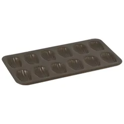 Backform für 12 Madeleines aus Stahl mit Antihaftbeschichtung - 395 x 200 mm - Gobel