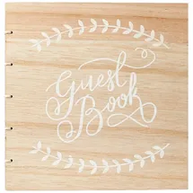 Ginger Ray Rustic Wedding Gästebuch 21,5cm