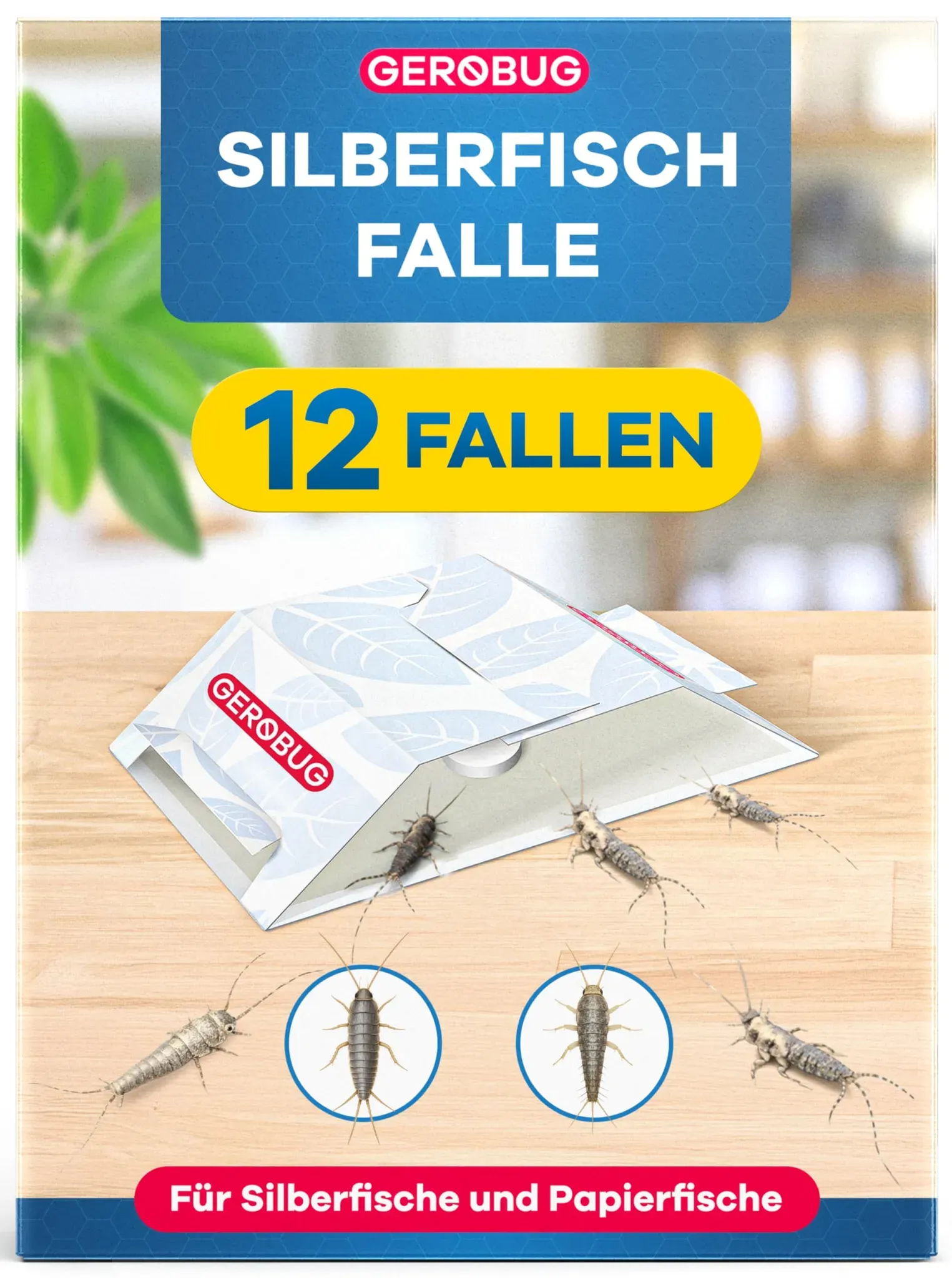 gerobug silberfischfalle 12 stck