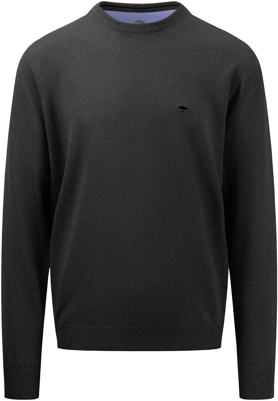 FYNCH-HATTON Strickpullover »FYNCH-HATTON Langarmpullover«, mit Logostickerei FYNCH-HATTON black M