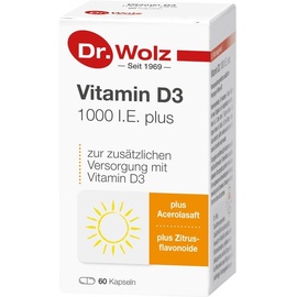 Dr. Wolz Zell GmbH Vitamin D3 1000 I.E. plus Kapseln 60 St.