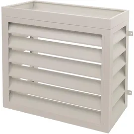 MCW Verkleidung für Klimaanlage/Wärmepumpe MCW-O43 Metall 80x90x38cm Grau-Weiß