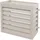 MCW Verkleidung für Klimaanlage/Wärmepumpe MCW-O43 Metall 80x90x38cm Grau-Weiß