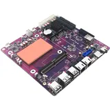 Glovary NAS Mainboard N150 Mini ITX, 2 x i226V 2.5GbE LAN NAS Motherboard, Barebone, 1 xDDR5, 2 xM.2 NVMe SSD Slot, 6 xSATA3.0, 1 xPCIe3.0 x4 Slot, TF Card Slot, SPK/MIC