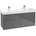 Waschtischunterschrank C01300FP 125,4x54,6x44,4cm, Korpusfarbe Glossy Grey