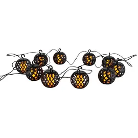 NÄVE Lichterkette Kunststoff 48,5 cm 1 Stück schwarz