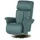HIMOLLA Fernsehsessel 7418 Leder 81 x 111 x 95 cm Türkis/Petrol elektrisch mit Massagefunktion