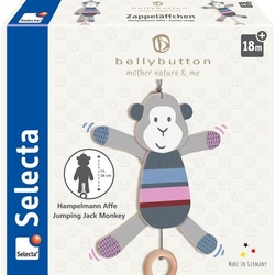 Schmidt Spiele - Selecta - bellybutton by Selecta - Zappeläffchen, Hampelmann Affe, 26 cm