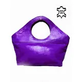 Marrakesch Orient & Mediterran Interior Loubna Shopper Leder Lila