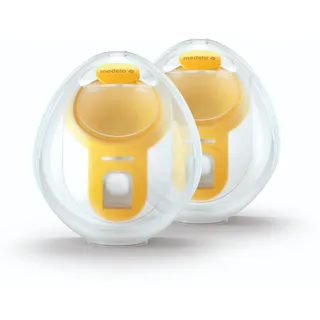 Medela Hands-free Doppelpumpset – Kompatibel mit Freestyle Flex und Swing Maxi Elektrische Milchpumpen – 1 Set mit 2 Cups für Doppel-Milchpumpe (101045824)