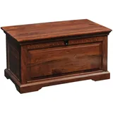 Massivmoebel24 Truhe Akazie 90x50x50 nougat lackiert Oxford #323