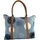 COLLEZIONE ALESSANDRO Schultertasche Patchwork aus Jeansstoff mit Leder Henkel von collezione alessandro - blau