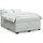 vidaXL Boxspringbett mit Matratze Hellgrau 180x200 cm Samt