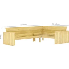 vidaXL Modell 1 Loungeset Kiefernholz braun