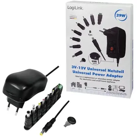 Logilink Universalnetzteil 12W Schwarz