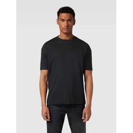 drykorn T-Shirt mit fixierten Ärmelumschlägen Modell 'THILO', Black, M